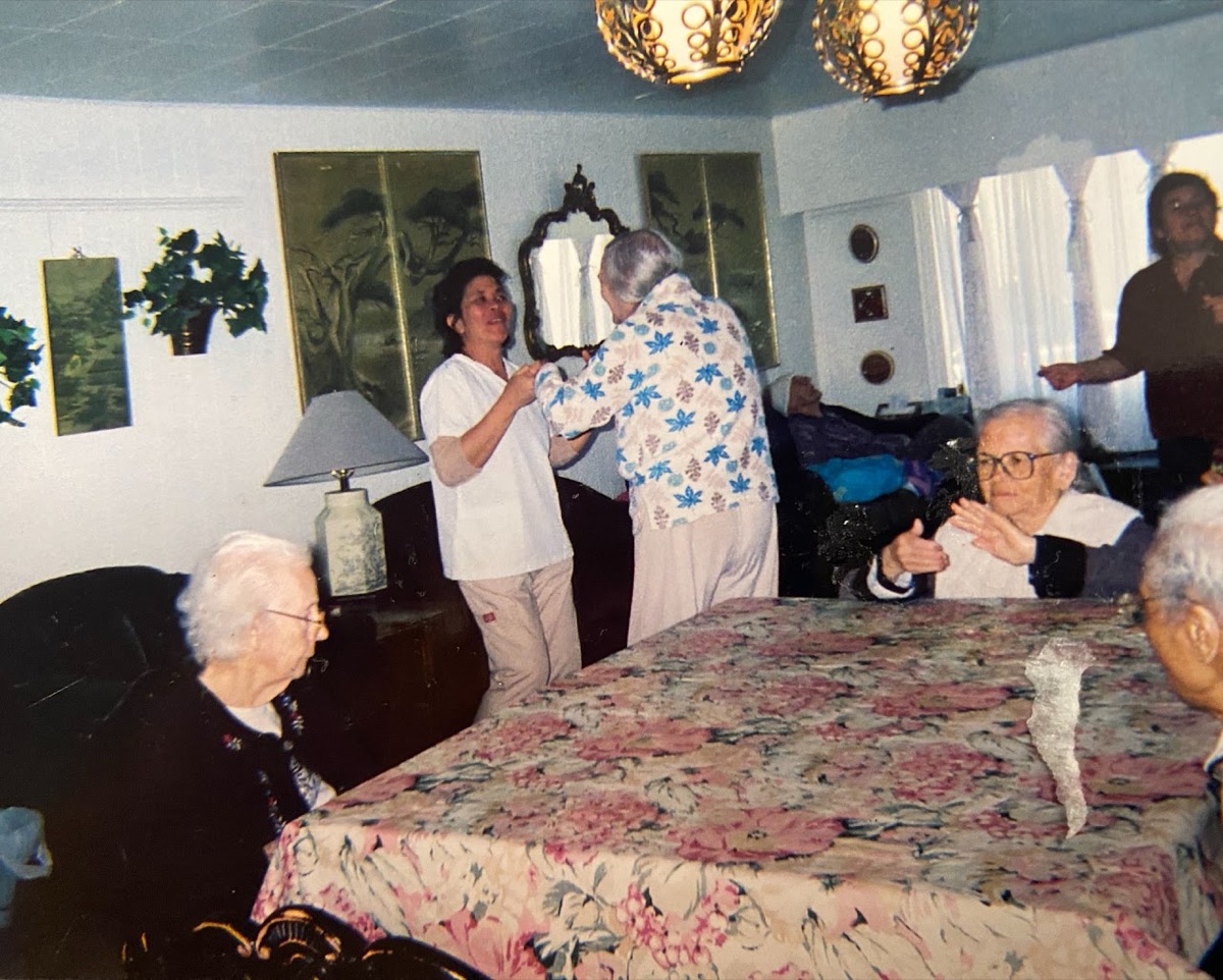 A comfortable resident room at Janet's